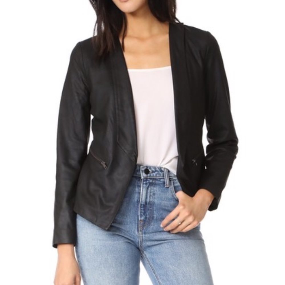 Cups and Cashmere Deva Drape front jacket.